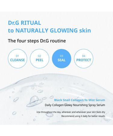 Dr.G Black Snail Collagen Mist Serum 100ml - Hydrating Anti-Aging Skin Treatment | International Shipping Available - Buy Online on GoSupps.com