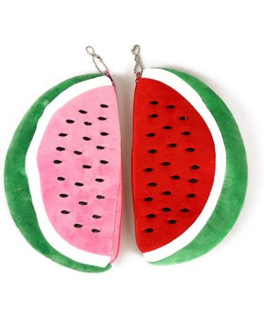 Ammzzoo111 Pencil Pen Case Bag Watermelon Semicircle Short Plush Pencil Bag Stationery Storage Zipper Case Red - Buy Online on GoSupps.com