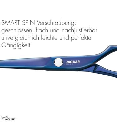 JAGUAR Diamond E TB 5.5 Inch Hairdressing Scissors Offset Design Anti Allergy High Gloss Coating - Titanium Blue - Buy Online on GoSupps.com