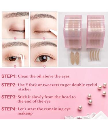 OSALADI 1 Set Double Eyelid Sticker Women Eyelid Tape Invisible Eye Strip Eye Beauty Tape Female Eyelid Sticker Double Sided Adhesive Tape Eye Beauty Patch Cosmetics Adhesive Strip Natural - Buy Online on GoSupps.com