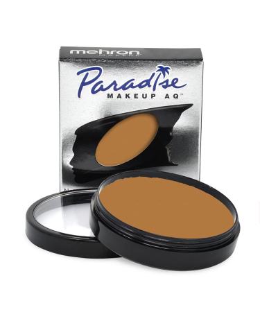 Mehron Paradise Make-up AQ Pro Size |Perfect for stage and screen demonstrations special effects cosplay and Halloween |Water-activated face and body colors 40 g light brown