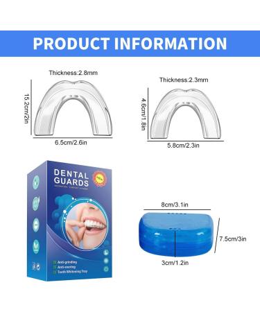 DHQKQG Mouth Guard for Teeth Grinding - 8-Piece Bruxism Protection & Snoring Relief - Comfortable Bite Track for Better Sleep - Buy Online on GoSupps.com