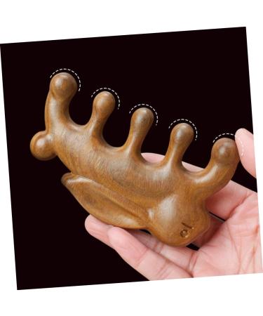 Fomiyes 3ST Green Sandalwood Massage Comb - Wide Tooth Wooden Hairbrush for Women - Eco-Friendly Hair Care Tool - Buy Online on GoSupps.com