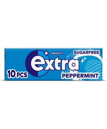 Extra Chewing Gum Sugar Free Peppermint Flavour Chewing Gum Bulk 30 Packs of 10 Pieces & White Chewing Gum Bottle Sugar Free Bubblemint Flavour 46 Pieces - Buy Online on GoSupps.com