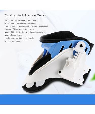 Neck Traction Device - 2 Button Adjustable Cervical Support for Home & Hospital | Breathable Neck Traction - Buy Online on GoSupps.com