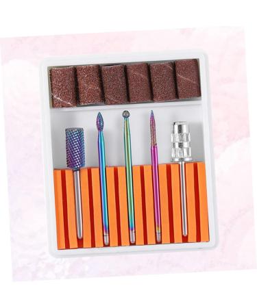 FRCOLOR 1 Set Cuticle Drill Bit Drill Bits for Nails Nail File Bits Ceramic Nail Bits Nail Drill Heads Nail Polish Tools Nail Grinding Head Nail Gel Nail Drill Bits Ceramics Drill Set 6.5x5.5cm Orange - Buy Online on GoSupps.com