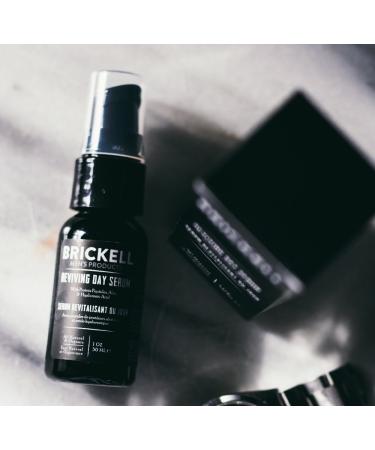 Brickell Men's Anti-Aging Hyaluronic Acid Serum | Reviving Day Serum with Vitamin C & Peptides | 1 Ounce - Buy Online on GoSupps.com