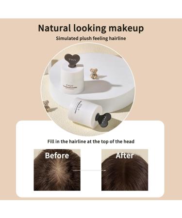 Hairline Enhancing Powder - Natural Looking Hairline Filler for Men & Women - Undetectable Thinning Hair Coverage - Easy to Use Applicato (Dark Grey) - Buy Online on GoSupps.com