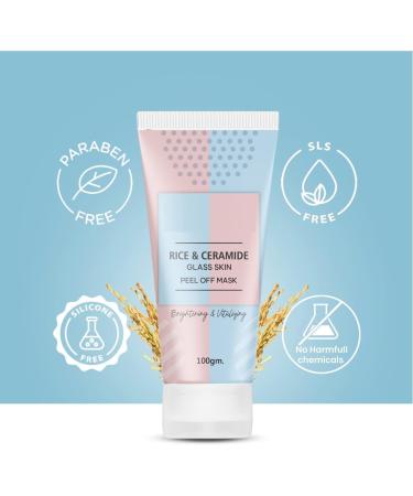 NN Rice & Ceramide Peel-Off Mask in Korean Glass 100g | For flawless skin and a radiant complexion | Paraben-free - Buy Online on GoSupps.com