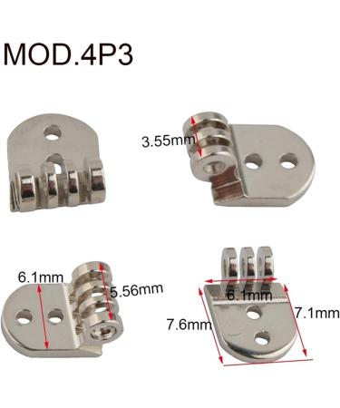 10PCS Eyeglass Hinges for Acetate Sunglasses - Spring Hinges & Plastic Lens Replacement Parts (Color: 4P3) - International Shipping Available - Buy Online on GoSupps.com