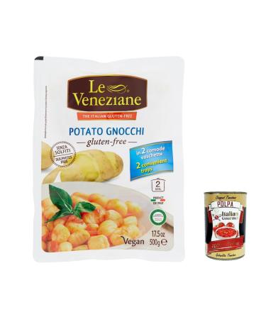 Italian Gourmet E.R. Le Veneziane UHT Potato Gnocchi Gluten Free gluten free gluten free gluten free 500g + Italian Gourmet Pulp 400g