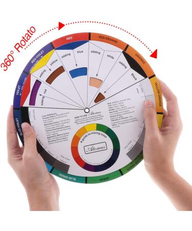 JimKing Creative Color Wheel - Paint Mixing Learning Guide for Makeup & Art Class - 9.25inch - Buy Online on GoSupps.com