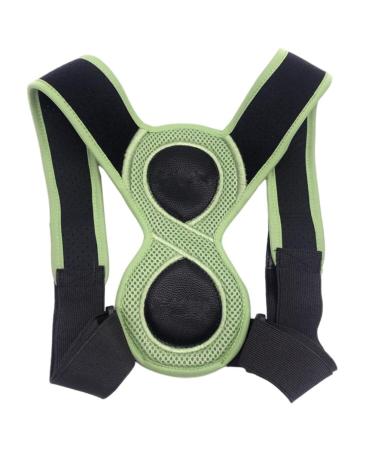 GOTOTOP Adjustable Upper Back Brace Support Hemp Fiber Posture Corrector for Neck Back Shoulder Spine with Wide Shoulder Straps for Back Posture Correction (black)