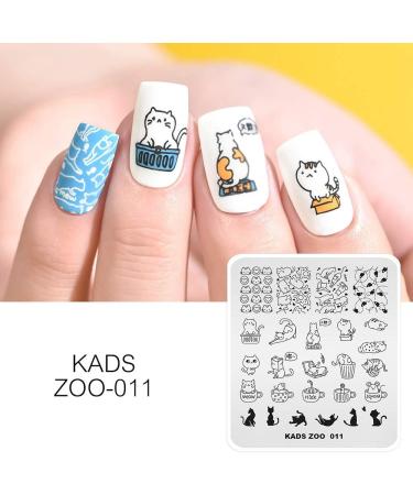 KADS Nail Art Stamping plate Nail Template Nail Art Design Tool Nail DIY Design Image Plate (ZO011) - Buy Online on GoSupps.com