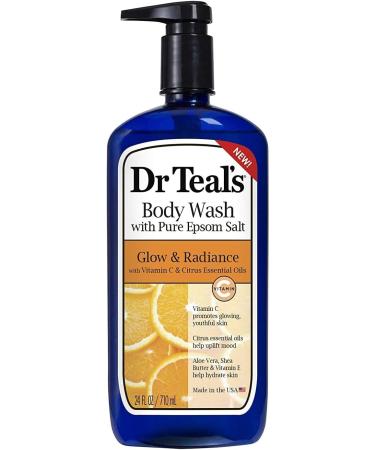 Dr. Teal's Vitamin C & Citrus Bath Gift Set - Body Wash, Epsom Salt Soak, Foaming Bath - 106oz - Replenish Skin & Muscles - Buy Online on GoSupps.com
