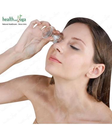 ChillEyes Transparent Glass Eye Wash Cup - Effective Eye Rinse and Cleansing Eco-friendly Non-Reactive Safe and Comfortable (Set of 2) - Buy Online on GoSupps.com