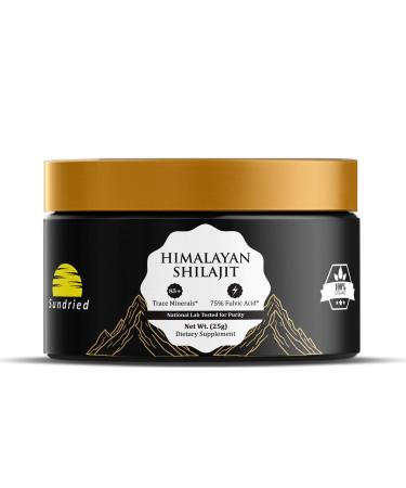 Premimum Shilajit Himalayan Resin with Ashwagandha & Gold Graded 25g Jar | Lab-Tested Sun-Dried Organic Shilajit Resin for Men & Women | 85+ Minerals & 75%+ Fulvic Acid for Energy & Stamina Unflavoured 25 GM goldworks