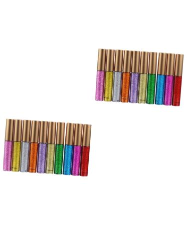 Healvian 20 pcs Women for Lady Liquid Glitter Eyeliner Shining Sequins