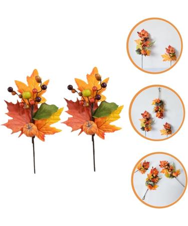Zerodeko 10 Pcs Faux Maple Squash Autumn Faux Plant Plants Decor Maple Leaf Bouquet Artificial Fall Picks Fall Maple Leaf Halloween Decoration Halloween Party Silk Flower Household Leaves Orangex5pcs 22x22cmx5pcs - Buy Online on GoSupps.com