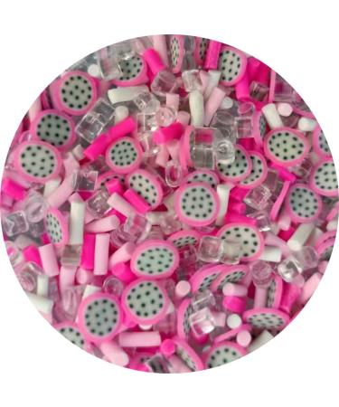 NIANTU11 100g Mixed Rhinestone Fruit Slices Polymer Hot Clay Sprinkles for Crafts DIY Tiny Cute Plastic klei Accessories Nail Arts Gift (Color : 10)