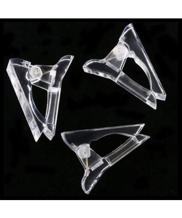 Lurrose 8 Pcs Poly Gel Nail Tips - Transparent Finger Extension Clips for Manicure | Nail Beauty Tool 3.5 x 3 cm - Fast Build & International Shipping - Buy Online on GoSupps.com