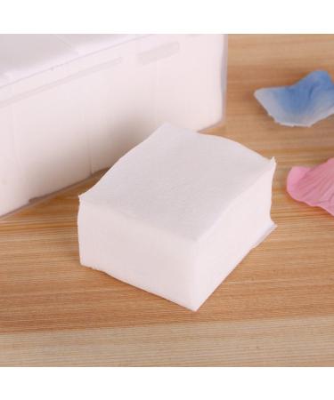 Frcolor 1000pcs Cotton Pads Absorbent Thin Puffs Cotton Square for Removing Facial Makeup and Nail Polis