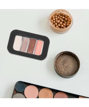 Bo te Magn tique de Rangement Maquillage S Taille Palette Vide 4 Compartiments en Plastique Noir Mat tui Godets de Fard Joues Vides pour Fards Paupi res et Blush  - Buy Online on GoSupps.com