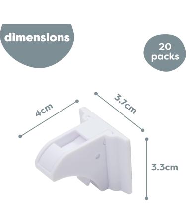 Chuckle Magnetic Child Safety Locks - 20 Self Adhesive with 4 Keys | Cabinets & Drawers | Easy Install, No Screws - Buy Online on GoSupps.com
