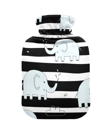 Hot water bottles with cover elephant hot water bag for pain relief warming hands feet and bed warmer 2 liters