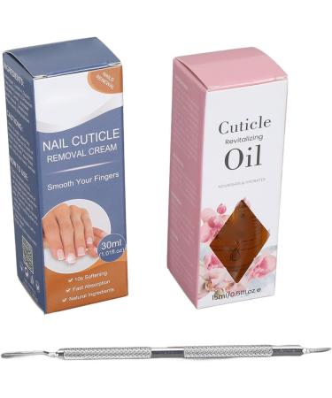 Nutrient Oil Cream Cuticle Care Kit with Steel Pusher High Efficiency Strengthening Healthy and Nourishing Safe Ingredients for Improved Appearance (YS25-2) - Buy Online on GoSupps.com