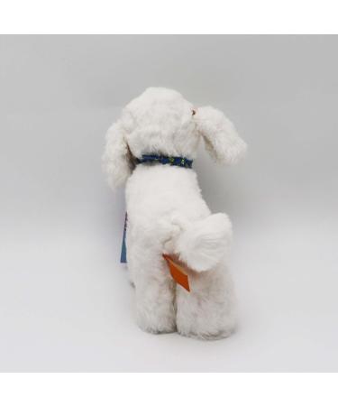 Heionia Cuddly Dog Plush Toy Kawaii Teddy Dog with Scarf (30cm) - Perfect Gift for Kids & Girls - Soft White Pudel Animal - Buy Online on GoSupps.com