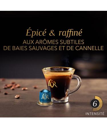 L'OR Decaffeinato 100 Coffee Capsules Intensity 6 Compatible with Nespresso (Pack of 10 x 10) - Buy Online on GoSupps.com