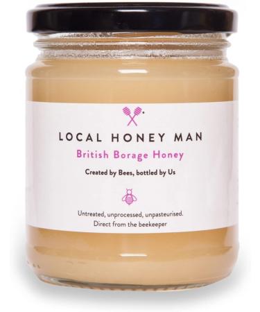 Local Honey British Man/Local Unpasteurized British Borage Honey 340g - Buy Online on GoSupps.com