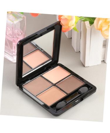 WOONEKY 4 Mirror Elegant Brown Eyeshadow Makeup Sponge Shadow Matte Eye with and Colors - Buy Online on GoSupps.com