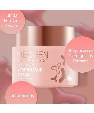 NEOGENLAB DERMALOGY Probiotics Youth Repair Cream 1.76 oz - Anti-Aging Moisturizer with Probiotics and Collagen for Firming and Wrinkle Care - Korean Skin Care - Buy Online on GoSupps.com