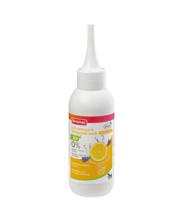 BEAPHAR – Eco-certified Ear Cleansing Milk for dogs and cats – Contains Aloe Vera and organic Lemon and Lavender essential oils – Neutral pH – Ready to use – 100 ML
