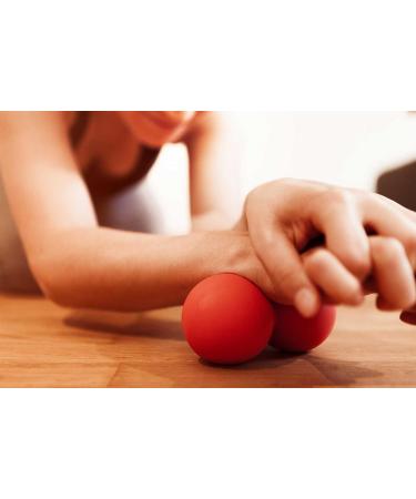 Double Fascia Ball | 8cm Silicone Massage Ball for Self-Massage Fascia Training & Muscle Relaxation | Peanut Ball Globo - Purple Green | International Shipping Available - Buy Online on GoSupps.com