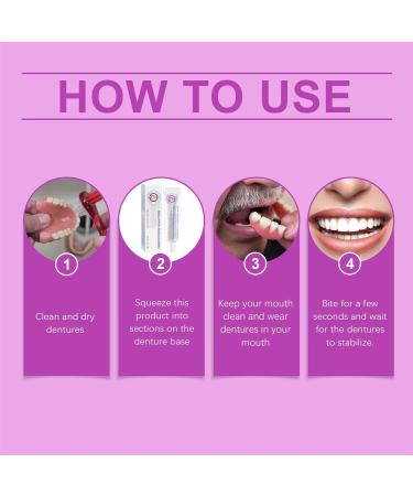 Denture Adhesive - 20g Dentures Refits Glue | Long Holding Denture Reliner Thermoplastic Denture Adhesive And Tightens Loose Upper And Lower Dentures And Partials For Teeth & Care - Buy Online on GoSupps.com