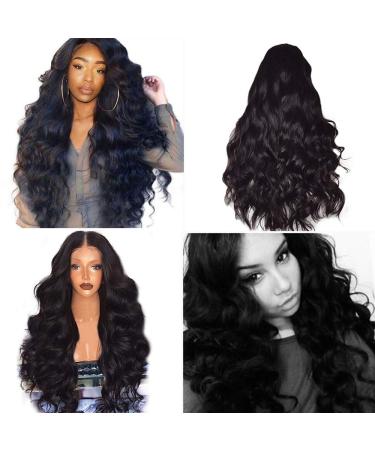 SIOPEW Women's Long Wave Curly Black Synthetic Hair Wig - Natural Fashion Wig for Carnival & Parties | Siop2196Jf86 - Buy Online on GoSupps.com