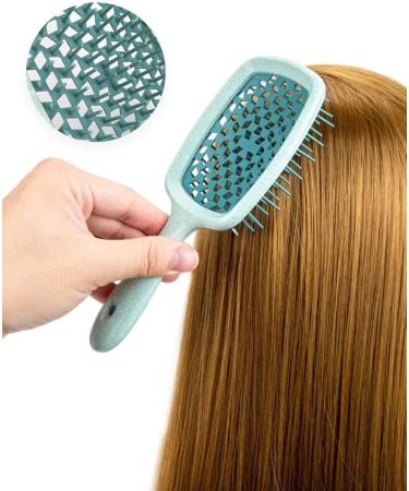 Comb 1 Piece Of Wide Tooth Air Cushion Comb Salon Scalp Massage Comb Brush Wide Tooth Comb (Color : Green) - Buy Online on GoSupps.com