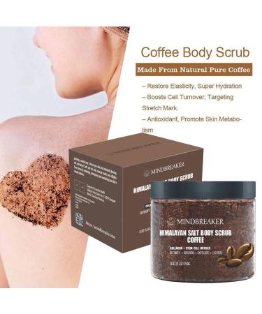 Himalaya Salt Body Peeling - Exfoliating & Moisturizing Body Scrub Gift for Men & Women - Coffee Infused - Buy Online on GoSupps.com