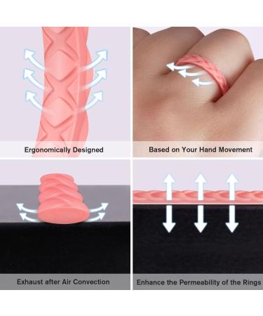 Egnaro Silicone Braided Stackable Rings for Women - Breathable and Unique Design Wedding Bands - A-Galaxy 9 (18.9mm) - Buy Online on GoSupps.com