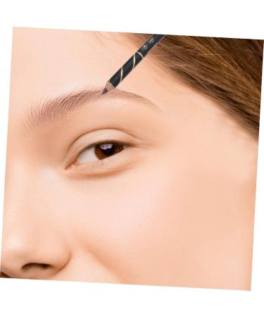 Healeved 12 Pcs Two-in-one Eyebrow Pencil Brown Eyeliner Pencils Eyebrow Pencils with Pencil Sharpener Wooden - Buy Online on GoSupps.com