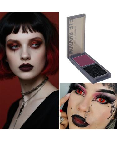 MAOYING Red black eyeshadow palette smokey eyeshadow vampire blood red eyeshadow Halloween black eye makeup long lasting waterproof eyeshadow palette - Buy Online on GoSupps.com