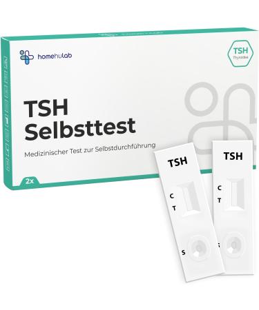 2x thyroid subfunction Test (TSH) Simple self -test in symptoms such as tiredness or feeling of cold for home without a laboratory with immediate result - Buy Online on GoSupps.com