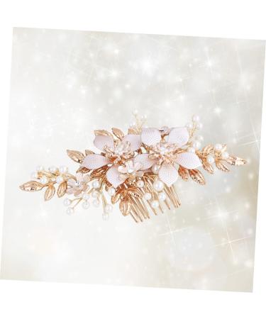 FRCOLOR Accessories Bridal Side Comb wedding hair side comb bridal hair comb gold flower Wedding comb Bride Insert Comb prom headpiece wedding hair accessories crystal rhinestones Comb - Buy Online on GoSupps.com