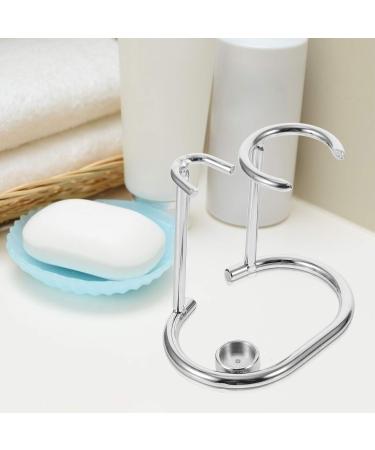 Premium 3-St Razor Holder for Men | Stylish Bathroom Organizer for Shaving Brushes & Razors | Durable Wood & Alloy Stand - Buy Online on GoSupps.com