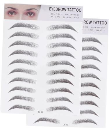 Beavorty 4 pcs 3d eyebrow stickers eyebrow tattoo stickers tattoo brow False Eyebrows Eyebrow Tool makeup - Buy Online on GoSupps.com