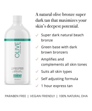 MineTan Color Correcting Spray Tan Solution for Machine - Salon Pro 1 Hour Express | Norvell + Sjolie Alternative | Vegan & Cruelty-Free | 1L 33.8oz - Buy Online on GoSupps.com