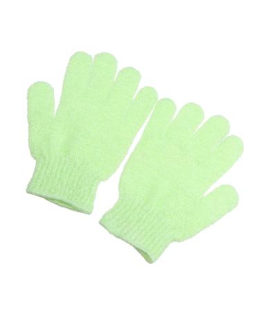 HAPINARY Exfoliate Glove Pair Exfoliating Bath Gloves Nylon Shower Gloves Body Scrub Exfoliator Bath Towel Take a Bath Exfoliating Mitts medium Green